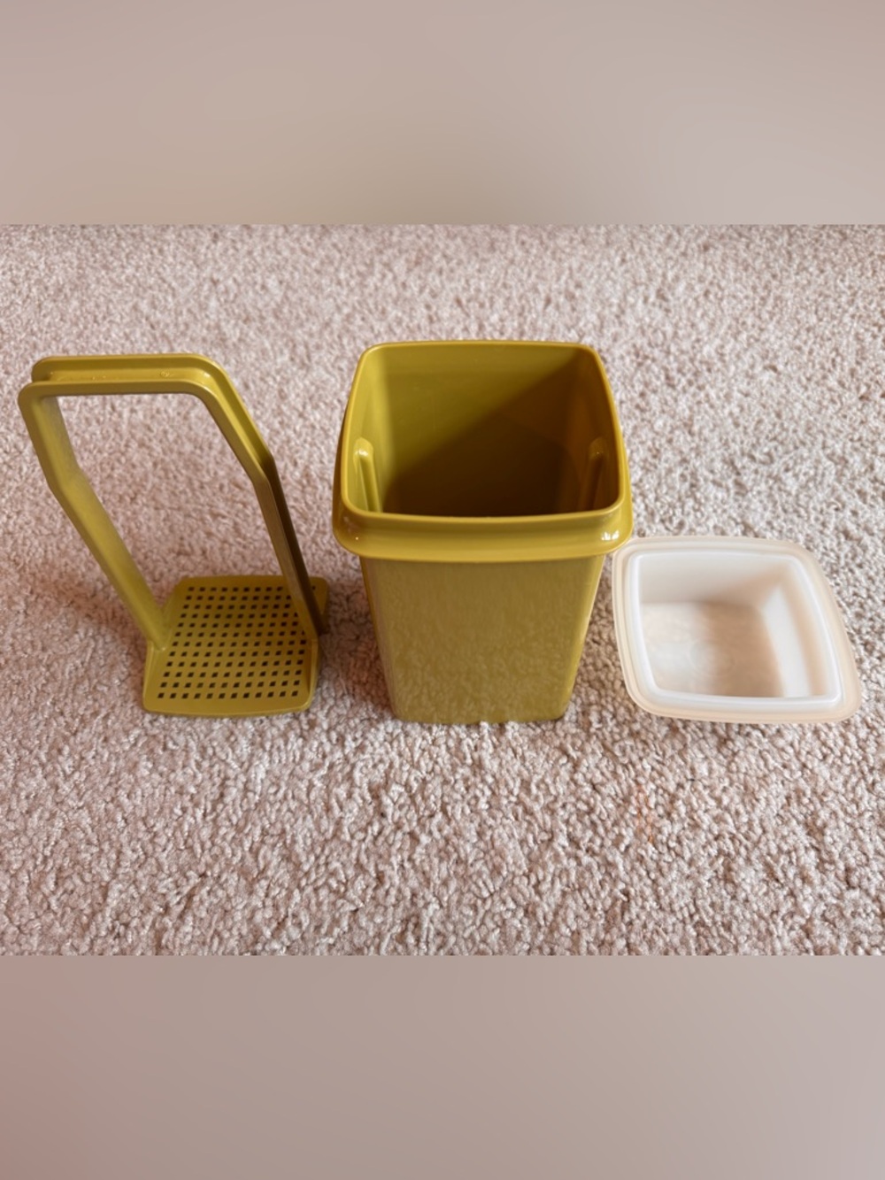 Olive Green Tupperware Pickle Keeper Container